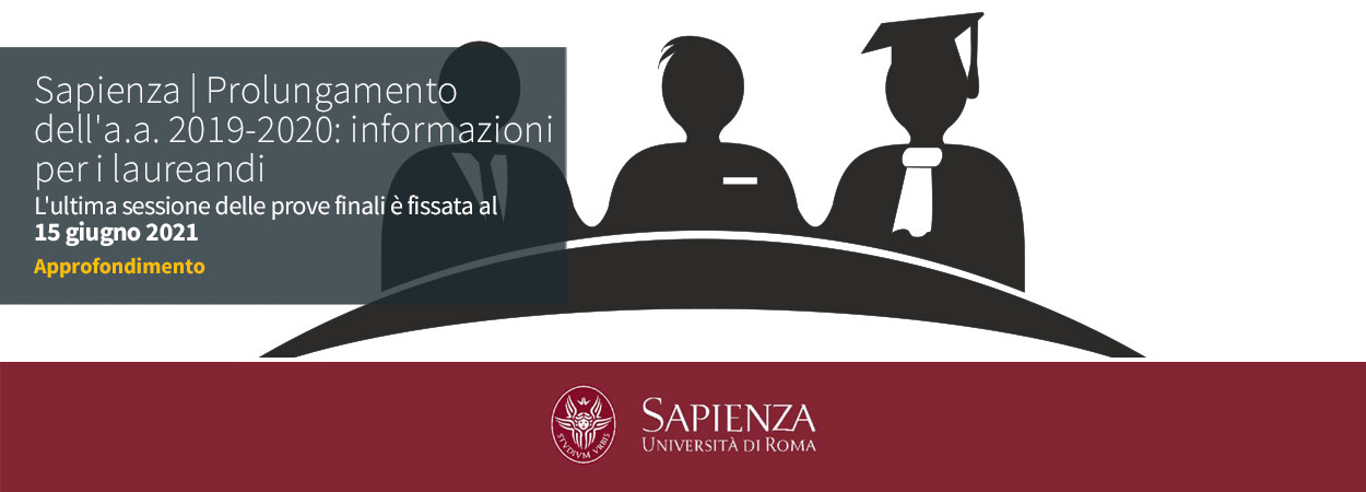 Sapienza | Prolungamento dell'a.a. 2019-2020: informazioni per i laureandi