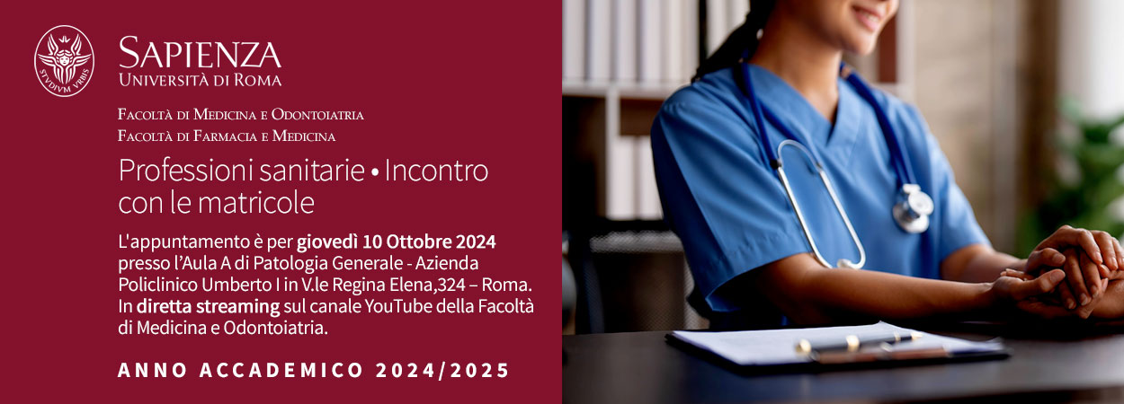 Sapienza | Professioni sanitarie • Incontro con le matricole a.a. 2024-2025